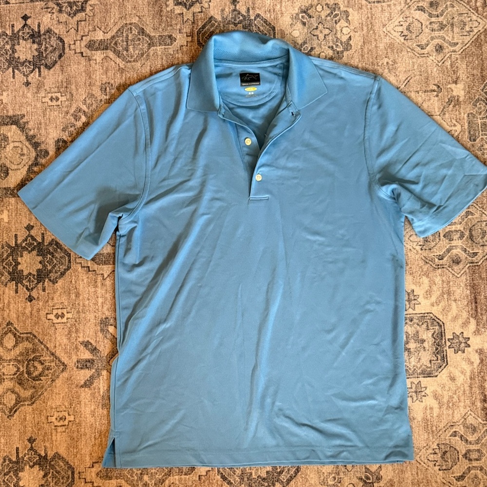 Greg Norman Collection Sky Blue Polo Shirt